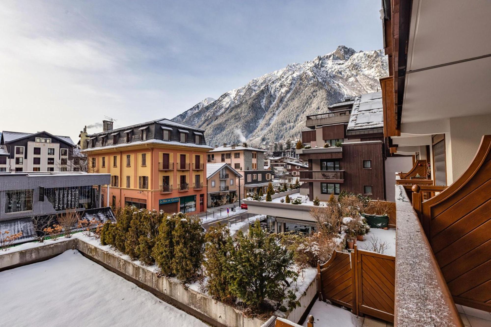 Duplex Aiguille Du Midi Large Terrasse - Happy Rentals Шамоні Екстер'єр фото