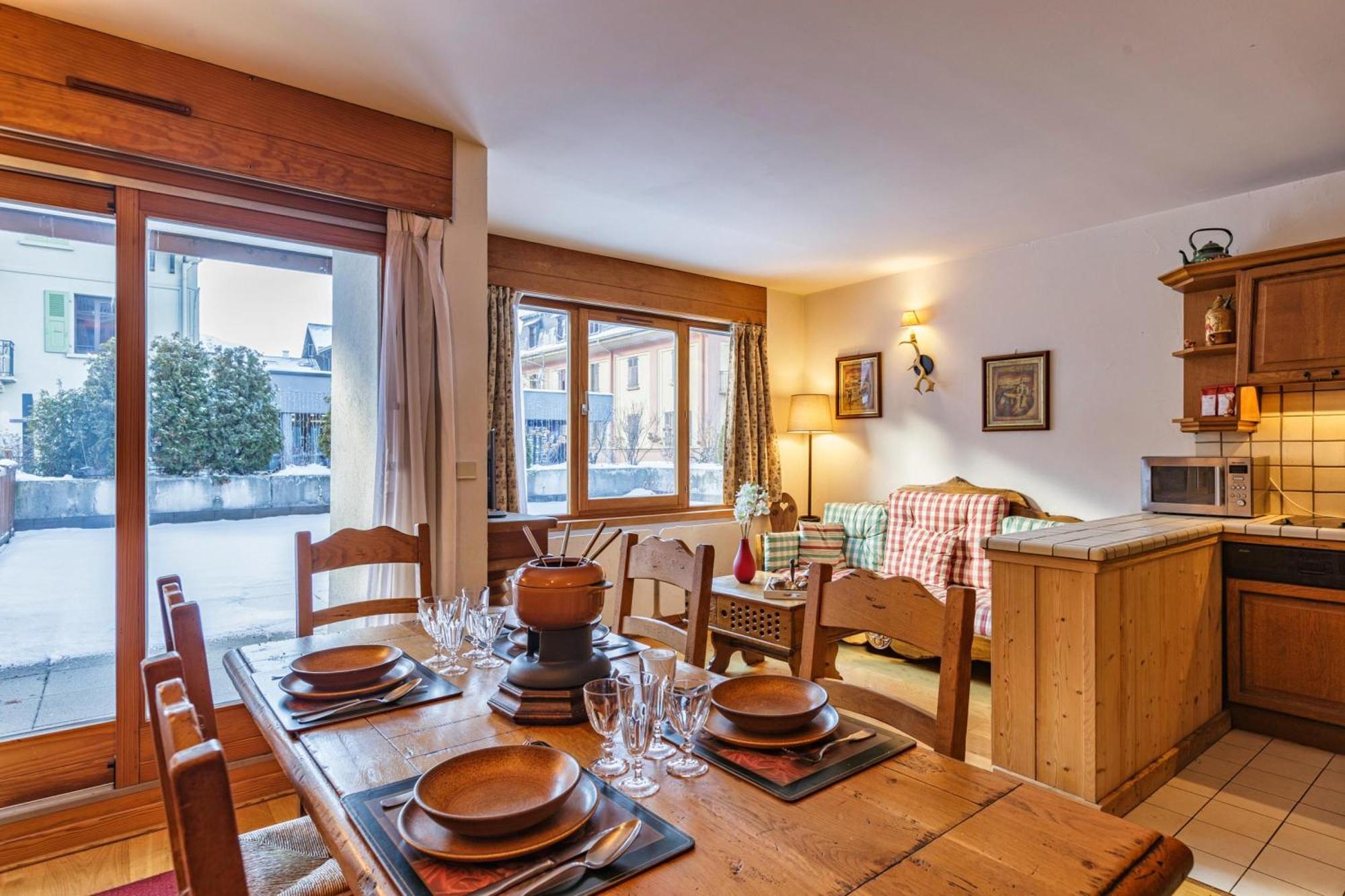 Duplex Aiguille Du Midi Large Terrasse - Happy Rentals Шамоні Екстер'єр фото
