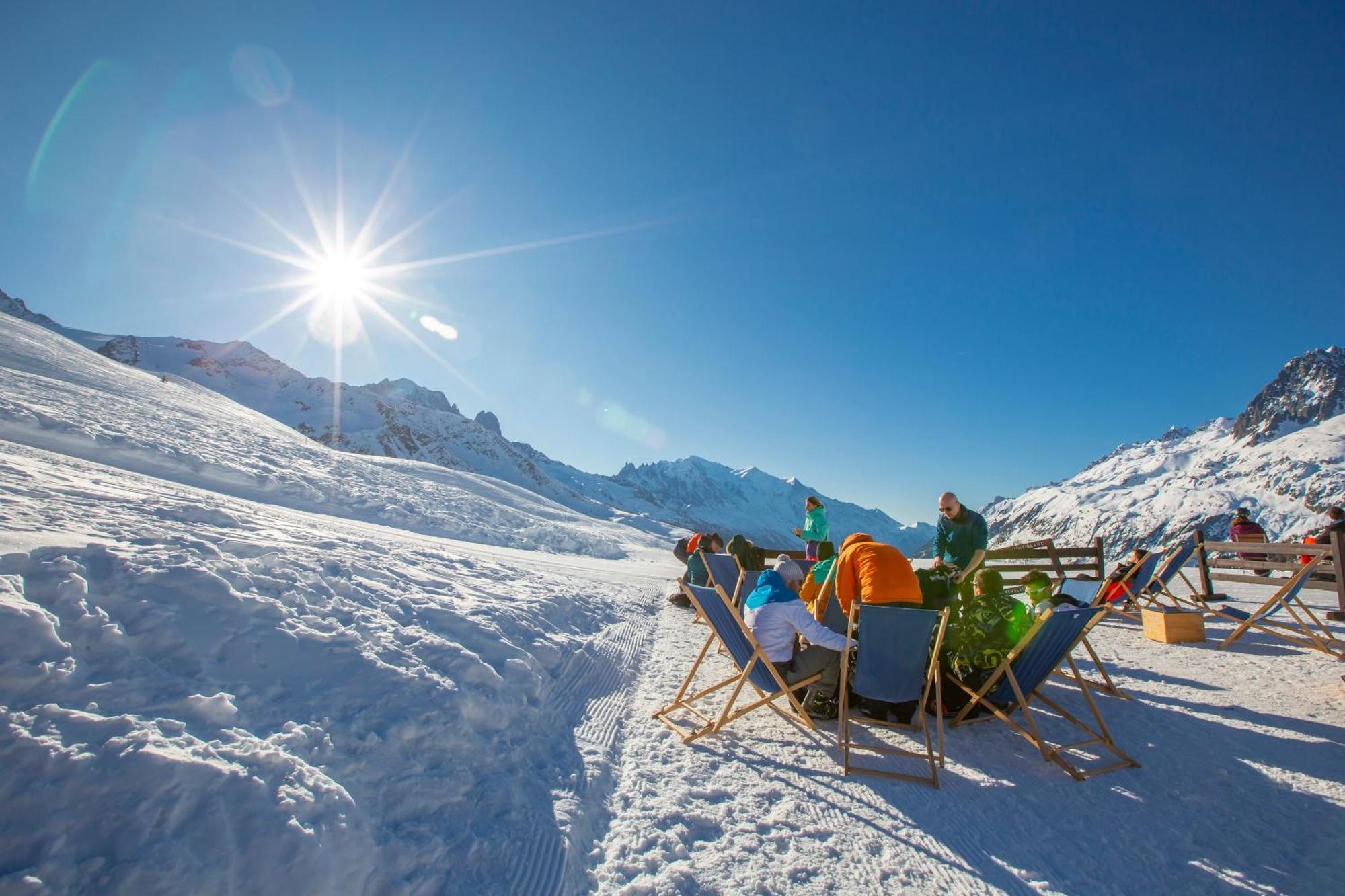 Duplex Aiguille Du Midi Large Terrasse - Happy Rentals Шамоні Екстер'єр фото