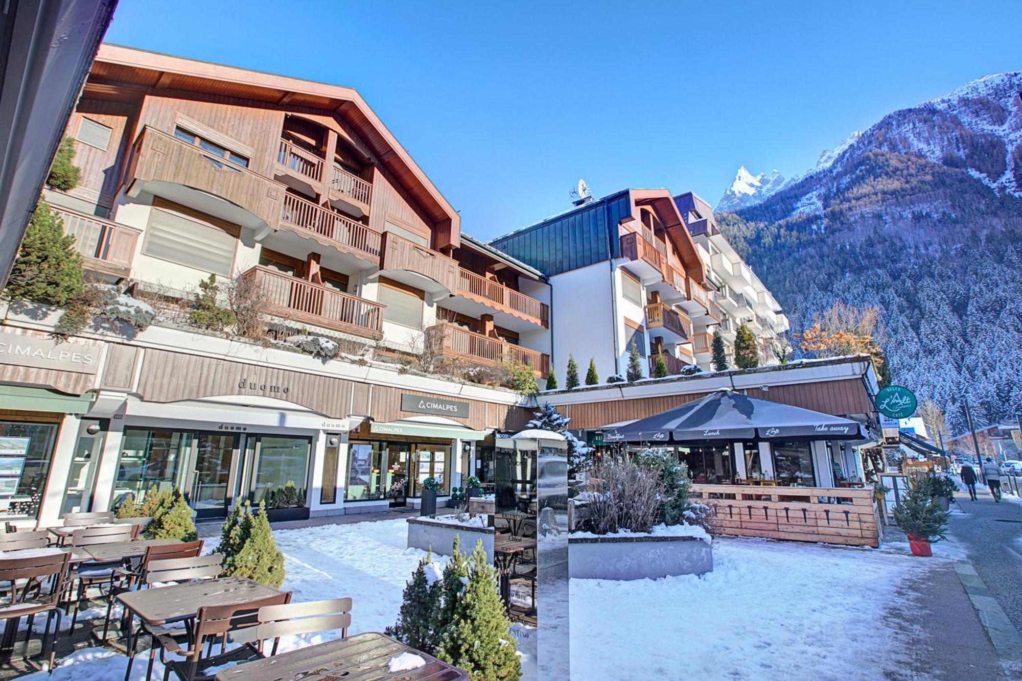 Duplex Aiguille Du Midi Large Terrasse - Happy Rentals Шамоні Екстер'єр фото